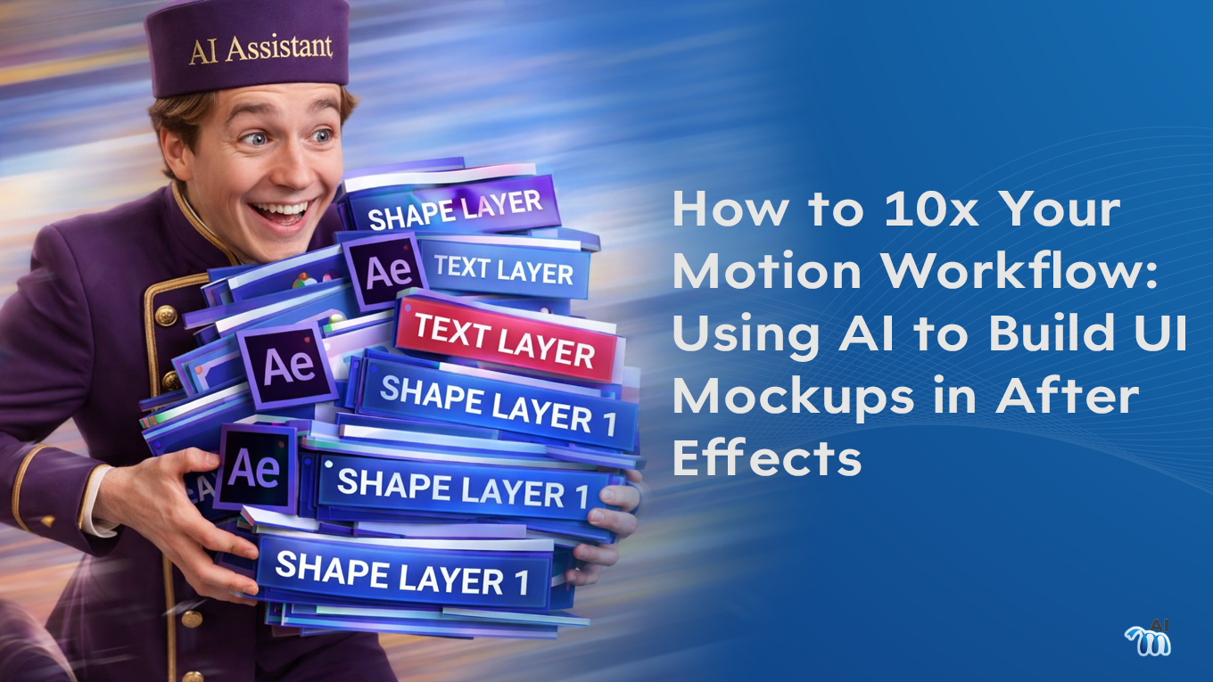 How to 10x Your Motion Workflow: Using AI to Build UI Mockups in After Effects