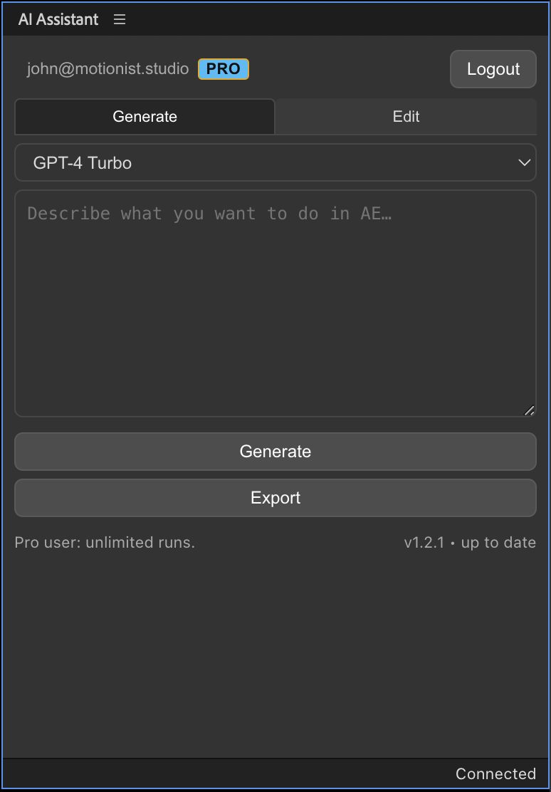 How to Use ChatGPT Inside After Effects: Introducing AI Assistant The Ultimate Workflow Tool for Motion Graphic Designers